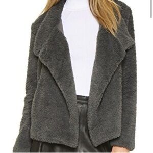 BB Dakota Soft Teddy Jacket Charcoal Grey S